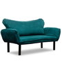 Atelier Del Sofa Chatto - Sofá-Cama de 2 Plazas Azul Petróleo
